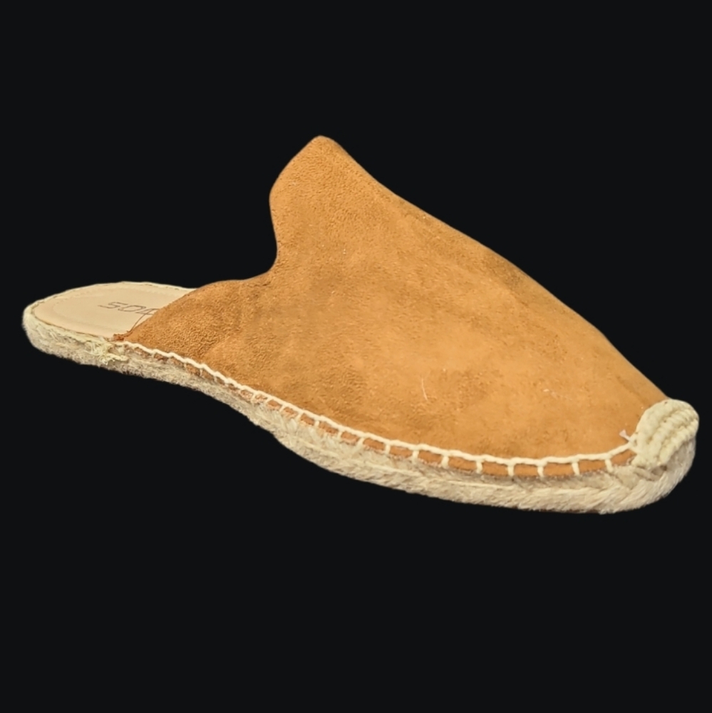 SODA WOMENS CASUAL ROUND TOE OPEN BACK SLIP-ON BROWN ESPADRILLES SIZE-11 - Picture 3 of 10